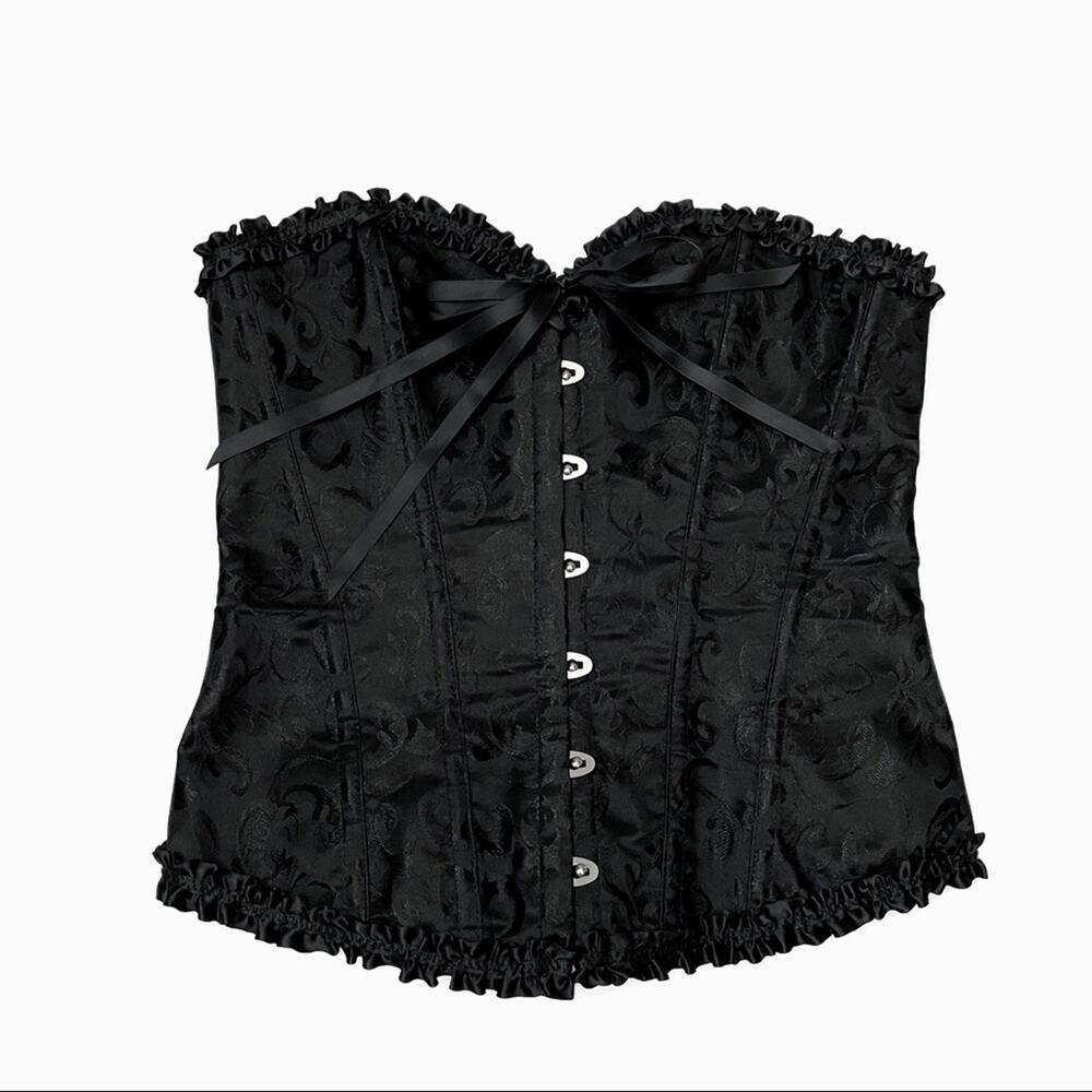 Black Corset Lingerie Strapless M